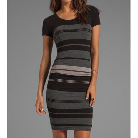 James Perse Relaxed Stripe T-Shirt Dress Size S/M - Picture 1 of 7